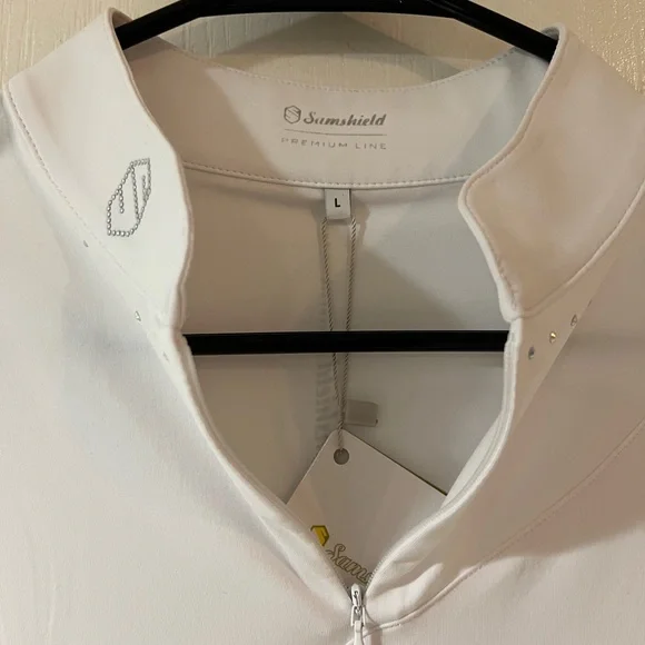 Samshield Lana Women's White Long Sleeve Riding/ Competition Shirt NEW with tags - Picture 5 of 8